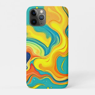 Fluidity of Joy: Abstract Waves iPhone 11 Pro Case
