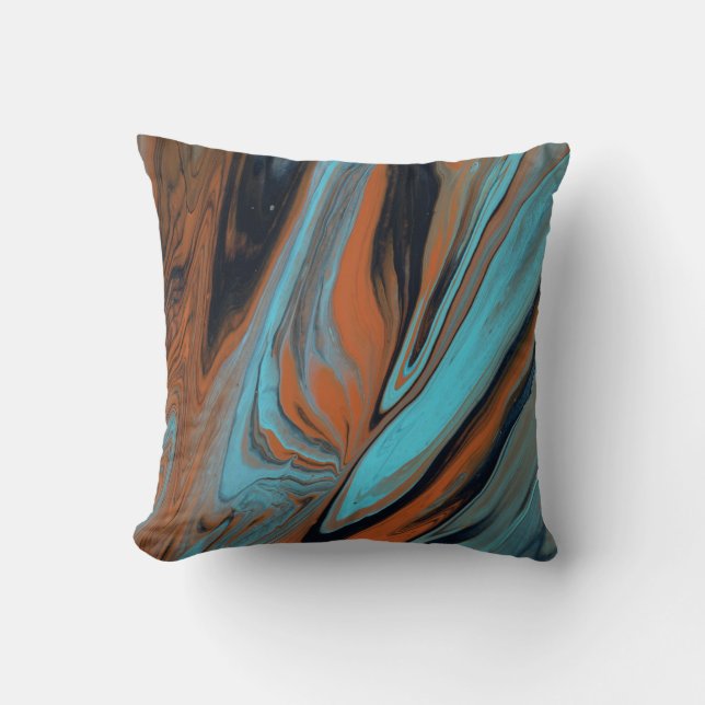 Fluidity Southwest Turquoise Cushion (Front)