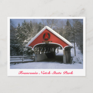 Flume Covered Bridge Franconia Notch State Park Postcard