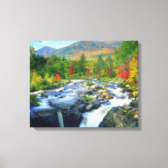 Flume Falls |  Adirondack Mountains Canvas Print (Front)