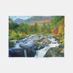 Flume Falls    Adirondack Mountains Fleece Blanket