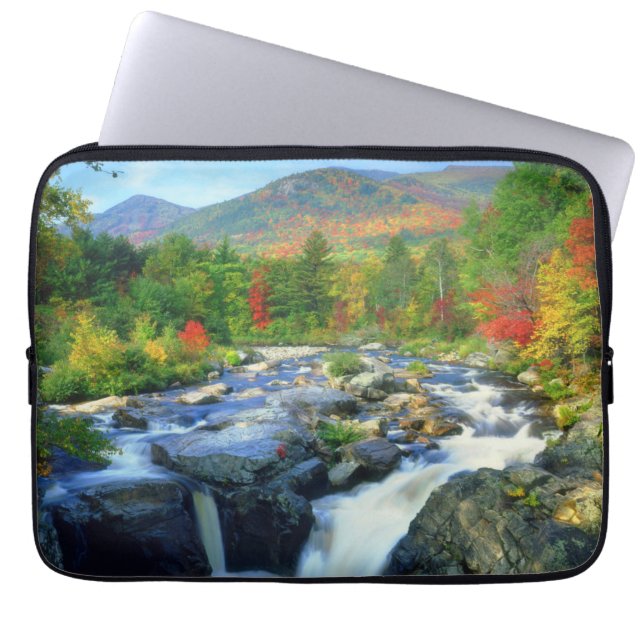 Flume Falls |  Adirondack Mountains Laptop Sleeve (Front)