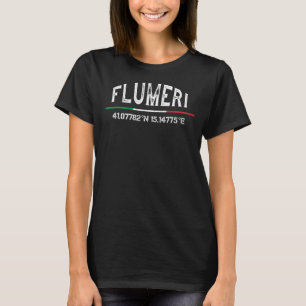 Flumeri Italy Avellino GPS Coordinates T-Shirt
