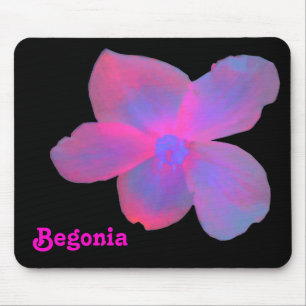 Fluorescent Begonia Customisable Mousepad