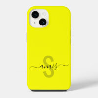 Fluorescent Bright Colour Monogram Name