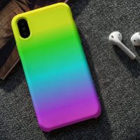 Fluorescent Bright Neon Ombre Rainbow