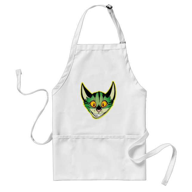 Fluorescent Cartoon Cat Apron (Front)