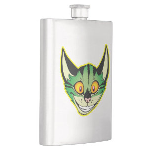 Fluorescent Cartoon Cat Classic Flask