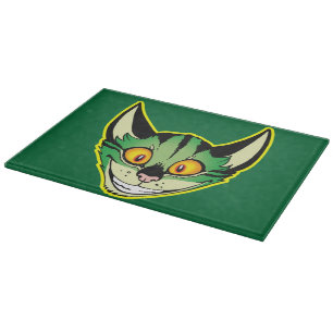 Fluorescent Cartoon Cat Cutting Board