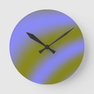 Fluorescent Clouds Wall Clock