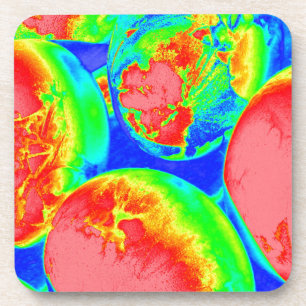fluorescent eggs 1 coaster