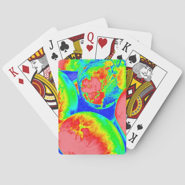 fluorescent eggs 1 playing cards (Back)