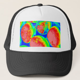 fluorescent eggs 1 trucker hat