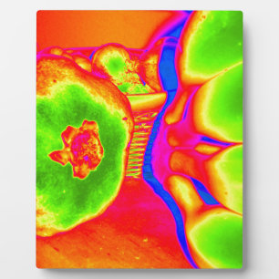 fluorescent fruit plaque