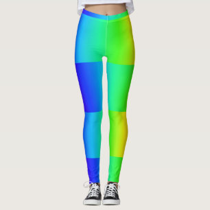 Fluorescent gentle rainbow colours leggings