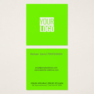 fluorescent green - add your logo