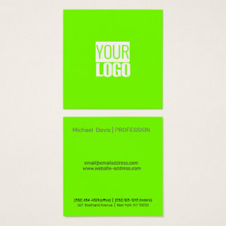 fluorescent green - add your  logo 