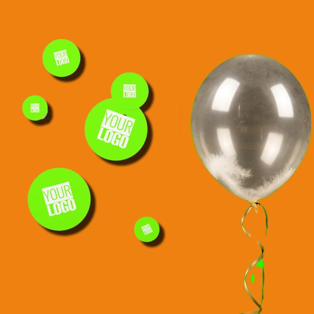 fluorescent green - add your  logo  confetti (Creator Uploaded)