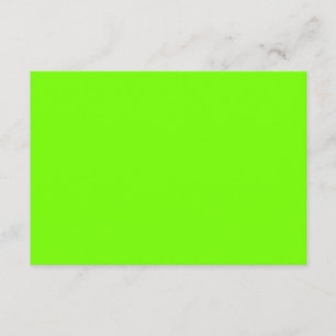 fluorescent -green blank invitation card