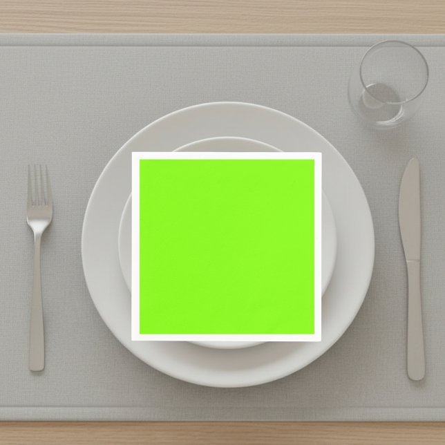 fluorescent green -blank  napkin (Creator Uploaded)