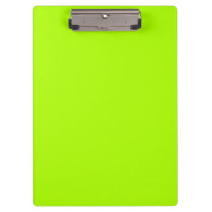 Fluorescent Green Solid Colour Clipboard