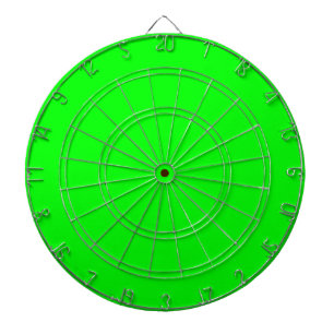 fluorescent green solid colour dartboard
