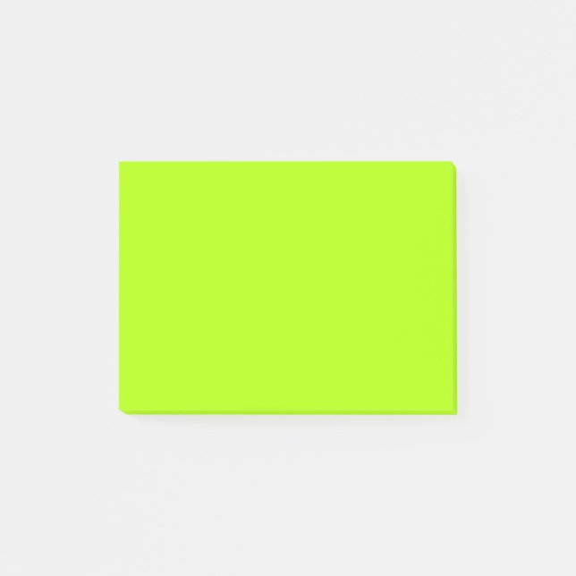 Fluorescent Green Solid Colour Post-it Notes (Front)