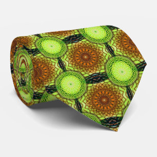 Fluorescent Kaleidoscopic Men's Neck Tie
