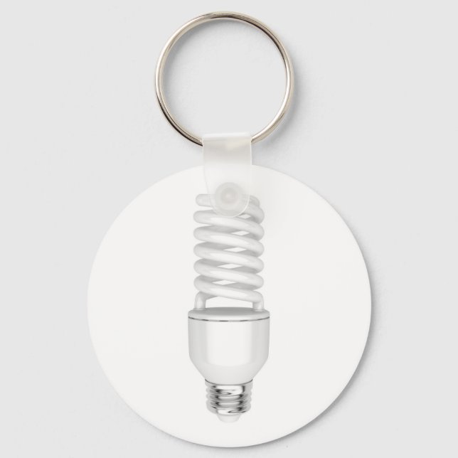 Fluorescent light bulb key ring (Front)