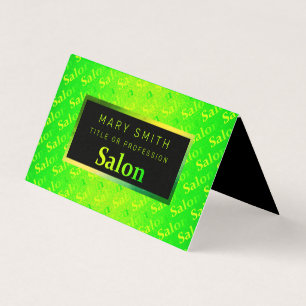 Fluorescent Neon Elegant Business Card