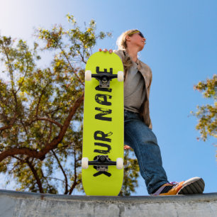 Fluorescent Neon Yellow Skateboard