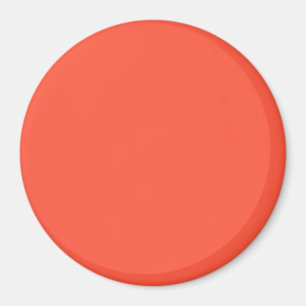 Fluorescent Orange Apricot Neon Personalised Magnet