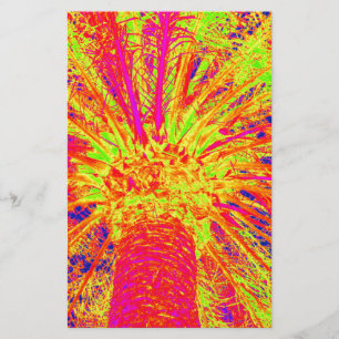 fluorescent palm stationery