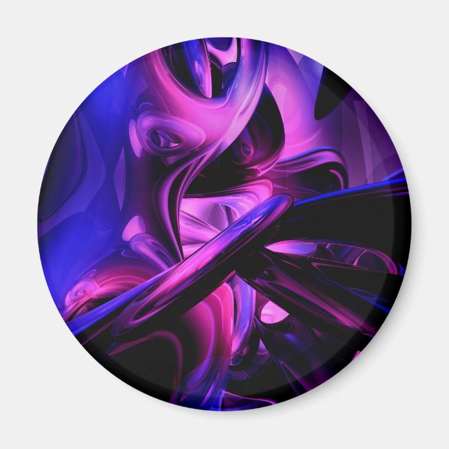 Fluorescent Passions Abstract Magnet (Front)