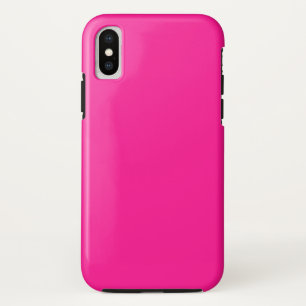 Fluorescent Pink Tough iPhone XS Case