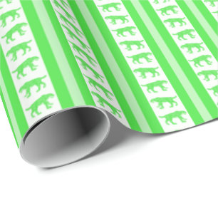 Fluorescent Saber-toothed Tiger Stripe Wrapping Paper