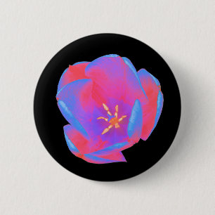 Fluorescent Tulip Button