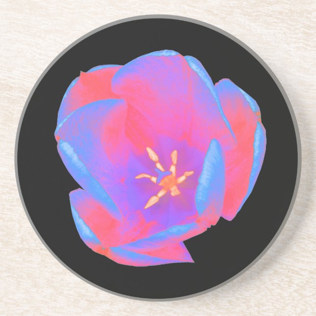 Fluorescent Tulip Coasters (Front)