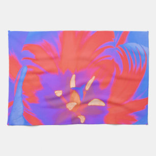 Fluorescent Tulip Kitchen Towel