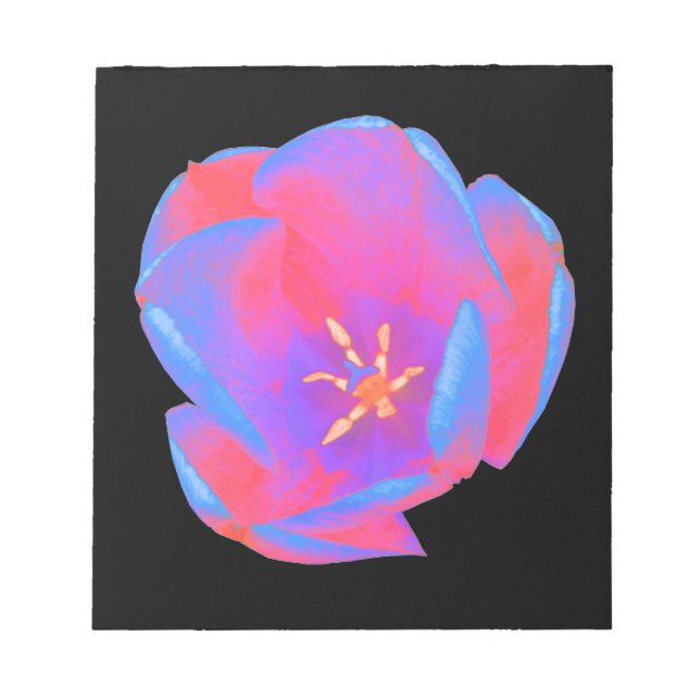 Fluorescent Tulip Notepad (Front)
