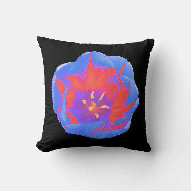 Fluorescent Tulip Pillow (Front)