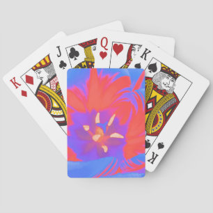 Fluorescent Tulip Playing Cards