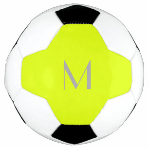 fluorescent yellow - add monogram football