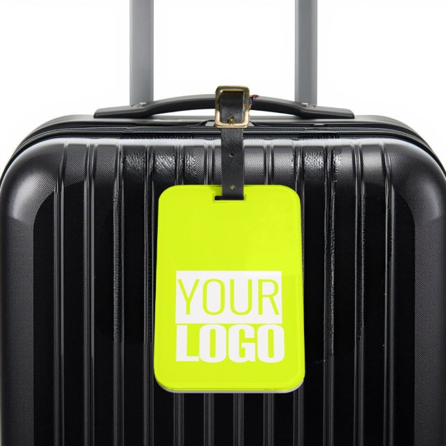  Fluorescent  yellow - add your  logo  Luggage Tag (Creator Uploaded)