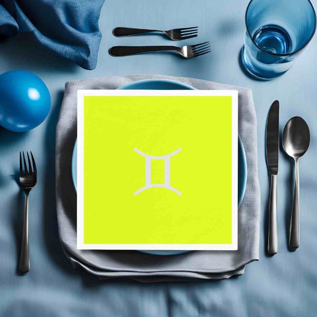 fluorescent yellow -Gemini   Napkin (Creator Uploaded)