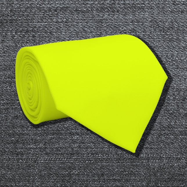 fluorescent  yellow solid colour tie (Creator Uploaded)