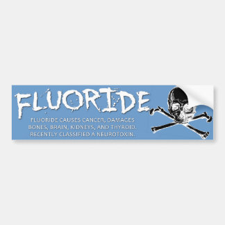 Fluoride Bumper Sticker - Light Blue