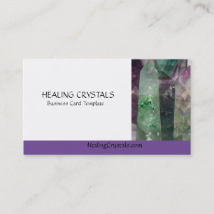 Fluorite Crystal Healing Crystals Business Card