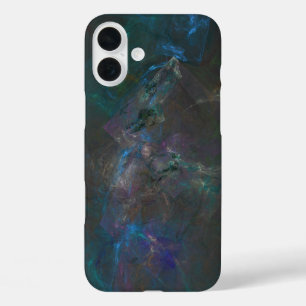 Fluorite Genius Stone abstract art iPhone 16 Plus Case