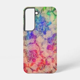 Fluoro Lace Roses Samsung Galaxy Case